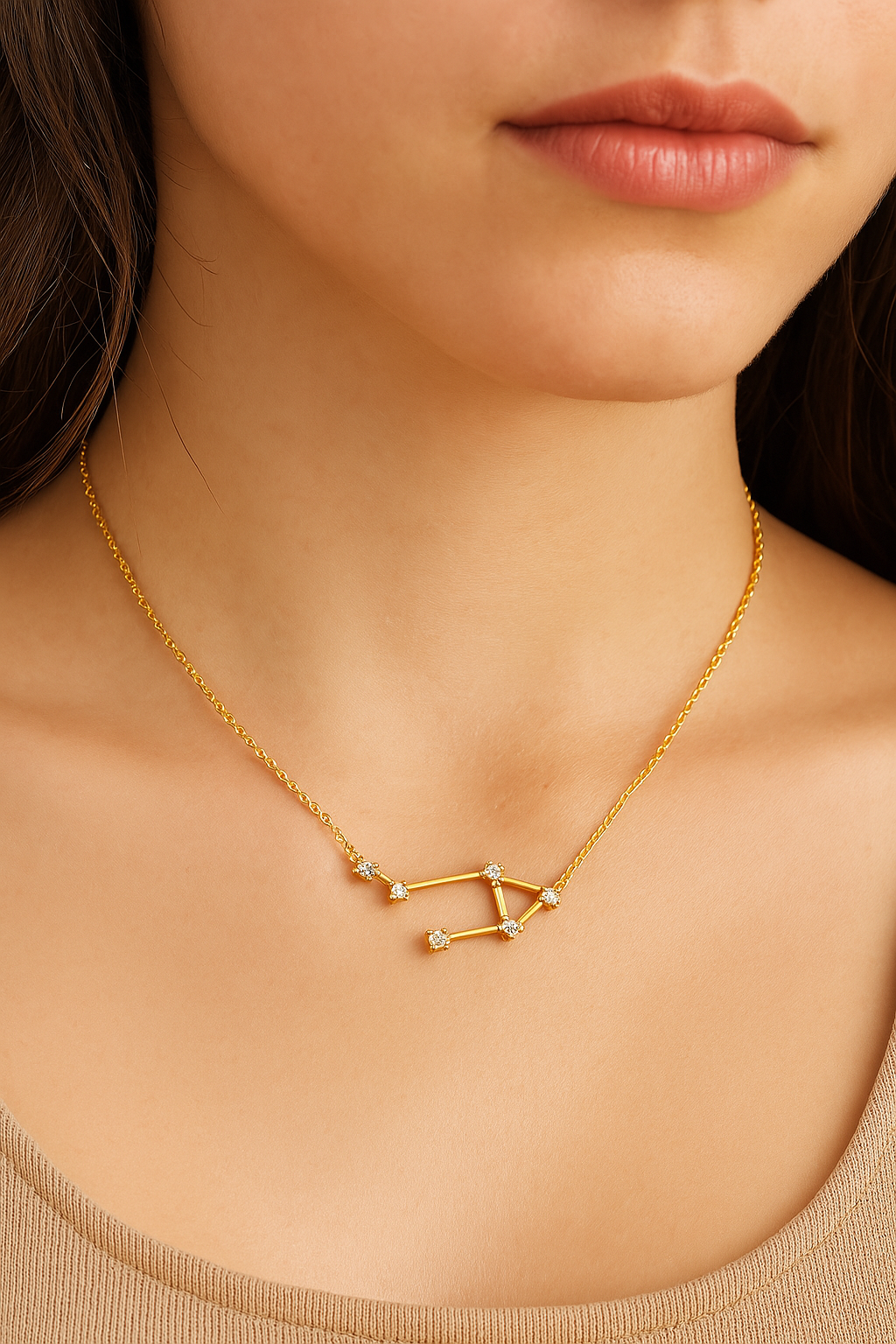 Collier Pendentif Cristal Balance